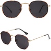 image:imageSOJOS Square Polarized Sunglasses for Women Men Small Hexagonal Polygon Shades SJ1072Multicolor