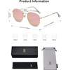 image:imageSOJOS Square Polarized Sunglasses for Women Men Small Hexagonal Polygon Shades SJ1072Pink