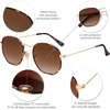 image:imageSOJOS Square Polarized Sunglasses for Women Men Small Hexagonal Polygon Shades SJ1072Tortoise