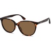 image:imageSOJOS Square Polarized Sunglasses for Women Men Vintage Style Larger Fit Shades SJ2642Amber BrownGradient Brown