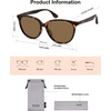 image:imageSOJOS Square Polarized Sunglasses for Women Men Vintage Style Larger Fit Shades SJ2642Amber BrownGradient Brown