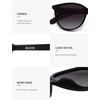 image:imageSOJOS Square Polarized Sunglasses for Women Men Vintage Style Larger Fit Shades SJ2642BlackGradient Grey