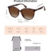 image:imageSOJOS Square Polarized Sunglasses for Women Men Vintage Style Larger Fit Shades SJ2642Brown TortoiseGradient Brown