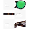 image:imageSOJOS Square Polarized Sunglasses for Women Men Vintage Style Larger Fit Shades SJ2642Brown TortoiseGreenish Blue