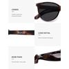 image:imageSOJOS Square Polarized Sunglasses for Women Men Vintage Style Larger Fit Shades SJ2642Brown TortoiseGrey
