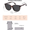 image:imageSOJOS Square Polarized Sunglasses for Women Men Vintage Style Larger Fit Shades SJ2642Brown TortoiseGrey