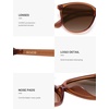 image:imageSOJOS Square Polarized Sunglasses for Women Men Vintage Style Larger Fit Shades SJ2642BrownGradient Brown