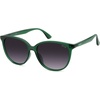 image:imageSOJOS Square Polarized Sunglasses for Women Men Vintage Style Larger Fit Shades SJ2642GreenGradient Grey