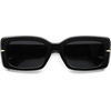 image:imageSOJOS Square Thick Sunglasses for Women Fashion Sunglasses Polarized Rectangle Sunnies SJ2367BlackGrey