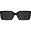 image:imageSOJOS Square Thick Sunglasses for Women Fashion Sunglasses Polarized Rectangle Sunnies SJ2367BlackGrey