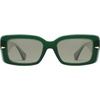 image:imageSOJOS Square Thick Sunglasses for Women Fashion Sunglasses Polarized Rectangle Sunnies SJ2367GreenGreen