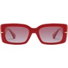 image:imageSOJOS Square Thick Sunglasses for Women Fashion Sunglasses Polarized Rectangle Sunnies SJ2367RedRed