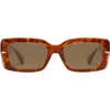 image:imageSOJOS Square Thick Sunglasses for Women Fashion Sunglasses Polarized Rectangle Sunnies SJ2367YellowBrown