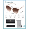 image:imageSOJOS Sunglasses Womens Trendy 2025 Classic Round Retro Vintage Shades Large Frame Sunnies SJ2067Brown