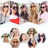 image:imageSOJOS Sunglasses Womens Trendy 2025 Classic Round Retro Vintage Shades Large Frame Sunnies SJ2067Clear