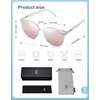 image:imageSOJOS Sunglasses Womens Trendy 2025 Classic Round Retro Vintage Shades Large Frame Sunnies SJ2067Clear
