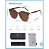 image:imageSOJOS Sunglasses Womens Trendy 2025 Classic Round Retro Vintage Shades Large Frame Sunnies SJ2067Dark Brown