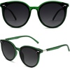 image:imageSOJOS Sunglasses Womens Trendy 2025 Classic Round Retro Vintage Shades Large Frame Sunnies SJ2067Green