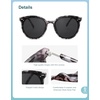 image:imageSOJOS Sunglasses Womens Trendy 2025 Classic Round Retro Vintage Shades Large Frame Sunnies SJ2067Grey