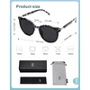 image:imageSOJOS Sunglasses Womens Trendy 2025 Classic Round Retro Vintage Shades Large Frame Sunnies SJ2067Grey