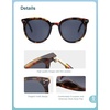 image:imageSOJOS Sunglasses Womens Trendy 2025 Classic Round Retro Vintage Shades Large Frame Sunnies SJ2067Leopard