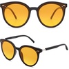 image:imageSOJOS Sunglasses Womens Trendy 2025 Classic Round Retro Vintage Shades Large Frame Sunnies SJ2067Orange