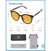 image:imageSOJOS Sunglasses Womens Trendy 2025 Classic Round Retro Vintage Shades Large Frame Sunnies SJ2067Orange