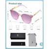 image:imageSOJOS Sunglasses Womens Trendy 2025 Classic Round Retro Vintage Shades Large Frame Sunnies SJ2067Purple