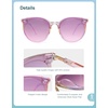 image:imageSOJOS Sunglasses Womens Trendy 2025 Classic Round Retro Vintage Shades Large Frame Sunnies SJ2067Purple