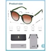image:imageSOJOS Sunglasses Womens Trendy 2025 Classic Round Retro Vintage Shades Large Frame Sunnies SJ2067Transparent Green