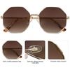 image:imageSOJOS Sunglasses for Women Men Classic Retro Polygon Shades UV400GoldBrown