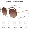 image:imageSOJOS Sunglasses for Women Men Classic Retro Polygon Shades UV400GoldBrown