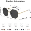 image:imageSOJOS Sunglasses for Women Men Classic Retro Polygon Shades UV400GoldGrey