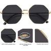 image:imageSOJOS Sunglasses for Women Men Classic Retro Polygon Shades UV400GoldGrey