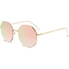 image:imageSOJOS Sunglasses for Women Men Classic Retro Polygon Shades UV400GoldPink