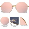 image:imageSOJOS Sunglasses for Women Men Classic Retro Polygon Shades UV400GoldPink