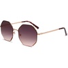 image:imageSOJOS Sunglasses for Women Men Classic Retro Polygon Shades UV400RosePurple
