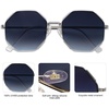 image:imageSOJOS Sunglasses for Women Men Classic Retro Polygon Shades UV400SilverBlue