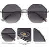 image:imageSOJOS Sunglasses for Women Men Classic Retro Polygon Shades UV400SilverGrey