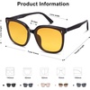 image:imageSOJOS Sunglasses for Women Men Vintage Style Shades SJ2157BlackYellow