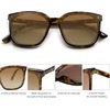 image:imageSOJOS Sunglasses for Women Men Vintage Style Shades SJ2157BrownGradient Grey
