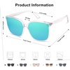 image:imageSOJOS Sunglasses for Women Men Vintage Style Shades SJ2157ClearBlue