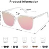 image:imageSOJOS Sunglasses for Women Men Vintage Style Shades SJ2157ClearPink