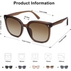 image:imageSOJOS Sunglasses for Women Men Vintage Style Shades SJ2157Transparent BrownGradient Brown