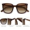 image:imageSOJOS Sunglasses for Women Men Vintage Style Shades SJ2157Transparent BrownGradient Brown