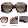 image:imageSOJOS Sunglasses for Women amp Men Round Thick Polarized Lens Trendy Oversized Shades SJ2317GreyBrown