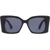 image:imageSOJOS Sunglasses for Women amp Men Square Wide Thick Frame Shades Retro Trendy Fashion UV Protection SJ2349Matt Black gold grey