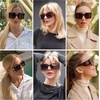image:imageSOJOS Sunglasses for Women amp Men Square Wide Thick Frame Shades Retro Trendy Fashion UV Protection SJ2349Matt Tortoise gold borwn