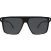 image:imageSOJOS Sunglasses for Women amp Men Square Wide Thick Frame Shades Retro Trendy Fashion UV Protection SJ2373Black silver grey