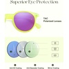 image:imageSOJOS TR90 Polarized Round Sunglasses for Women Men Vintage Style UV400 Lens SJTR2113  Unisex design Lightweight flexible frame UV400 protection scratch resistant lenses driving fishing golf outdoor activitiesNeon GreenPurple